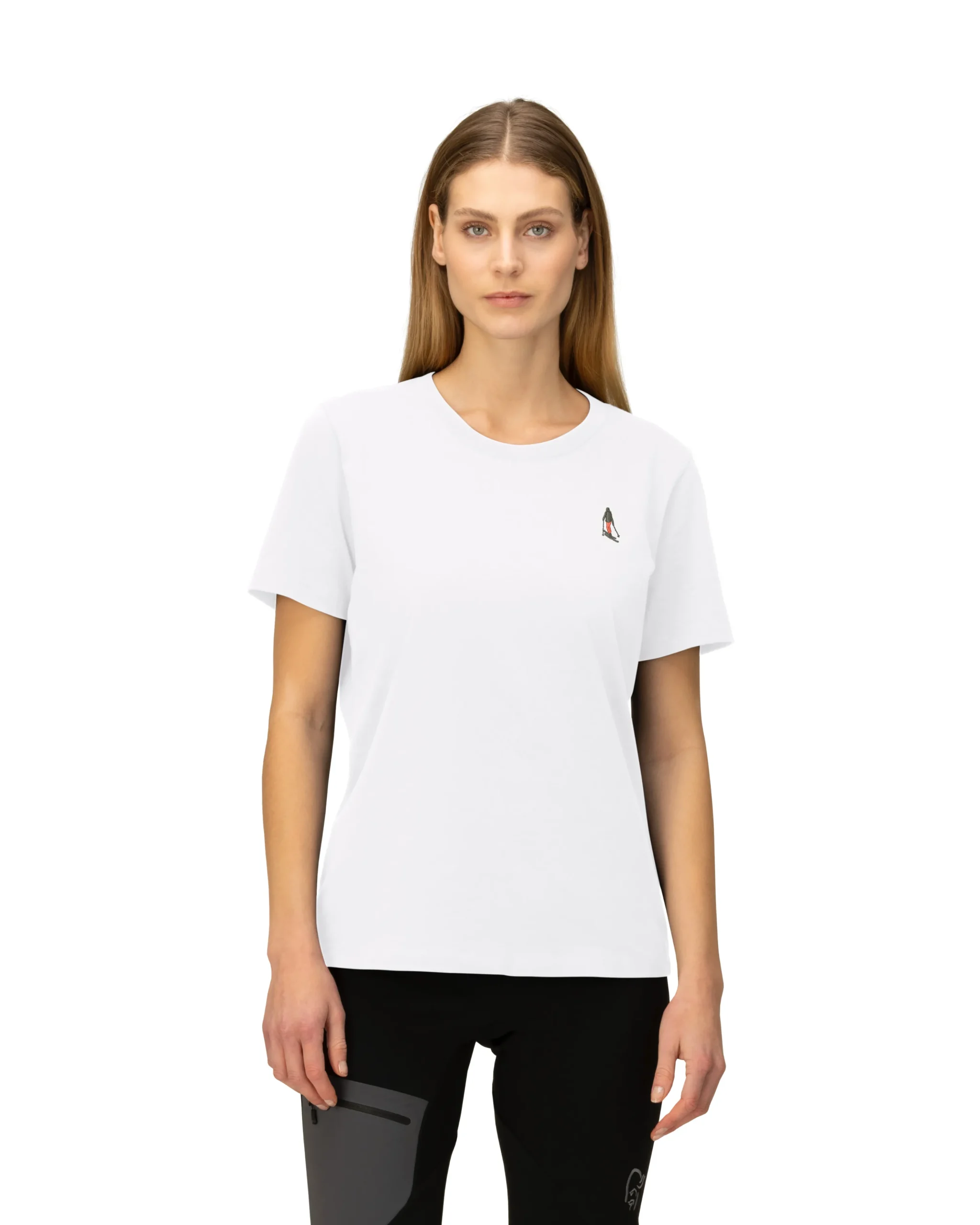 /29 Cotton Activity Embroidery T-Shirt W's>Norrøna Hot