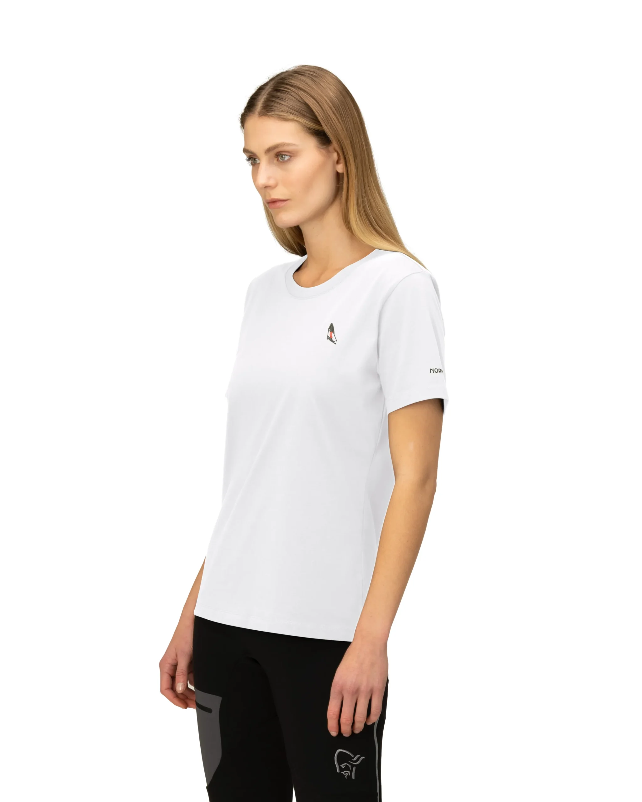 /29 Cotton Activity Embroidery T-Shirt W's>Norrøna Hot